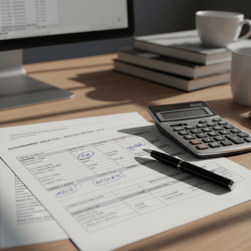Government proposal pricing worksheet