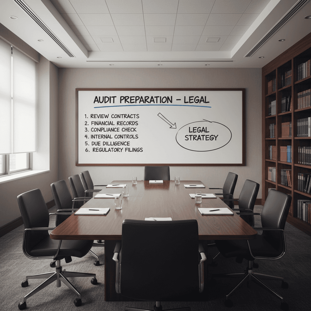 Audit defense preparation in a conference room